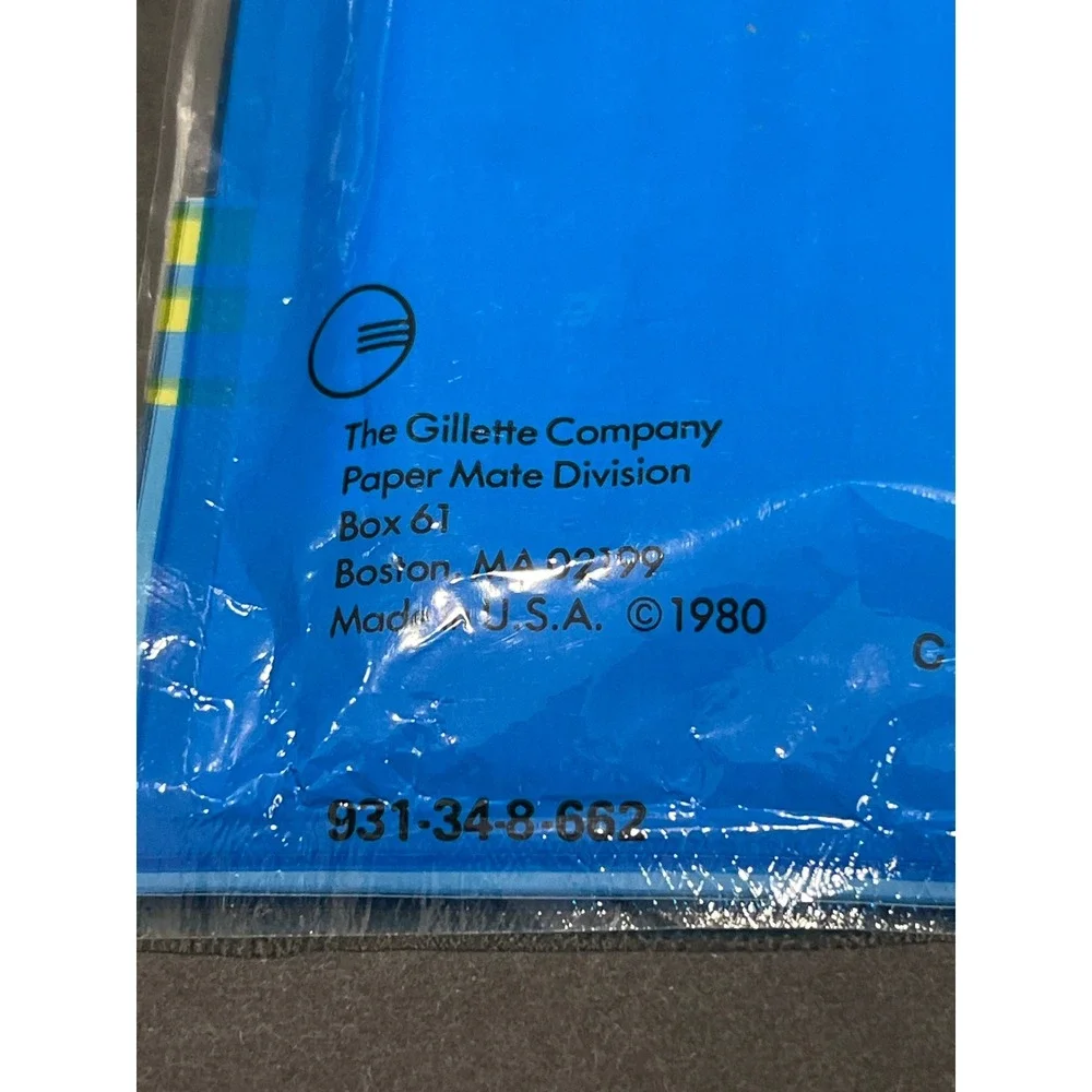 Vintage 1980 Paper Mate Write Bros 10 Ball Pens Medium Point blue Ink USA Sealed
